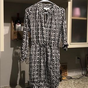 Loft Black and White dress